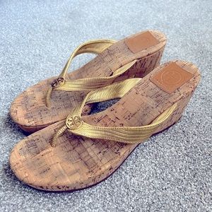 Tory Burch Wedge Sandals | Size 9